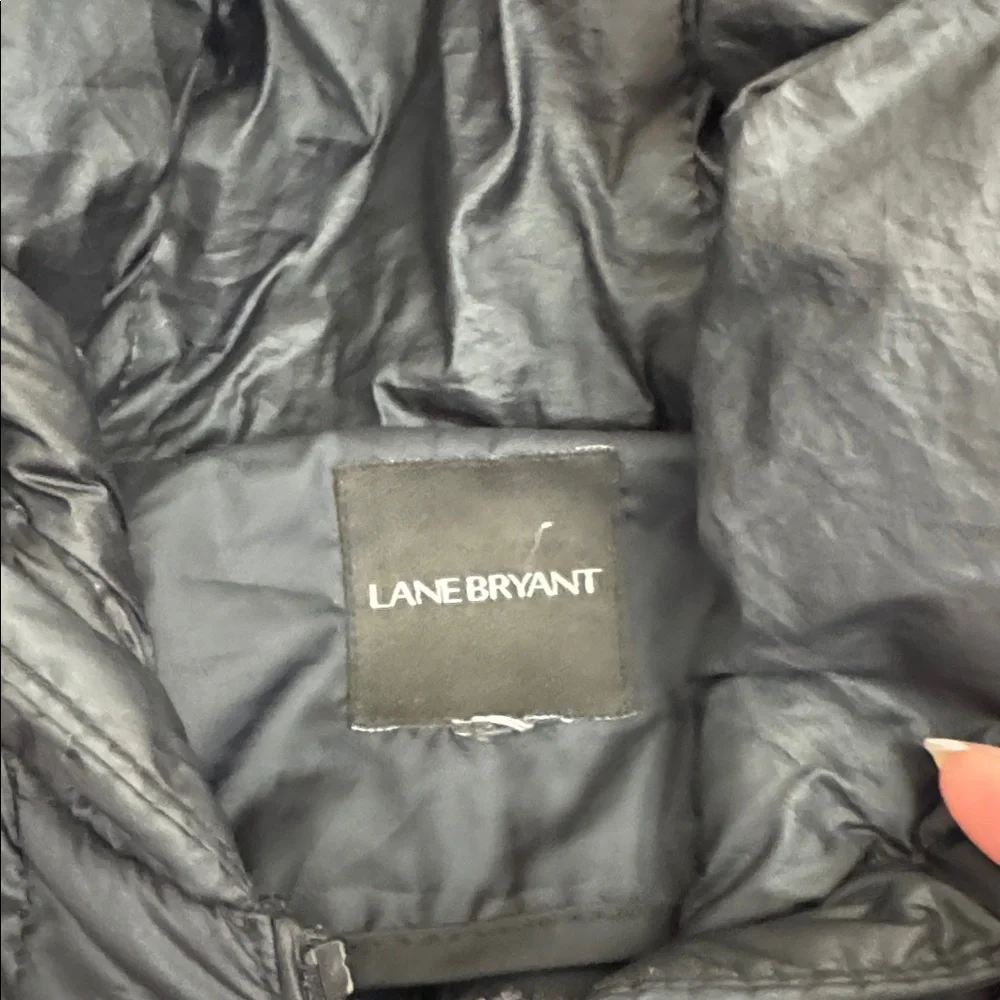 Lane Bryant Black Puffer Coat with Hood and pair of Spyder Gloves - Picture 10 of 15